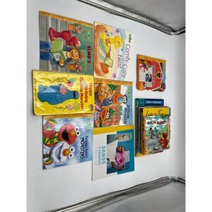 Sesame Street Childrens Book Lot of 14 Elmo Cookie Monster Big Bird Grover Mixed